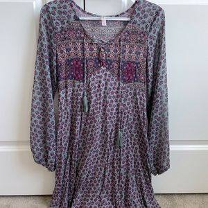 Bohemian Blue & Purple Dress